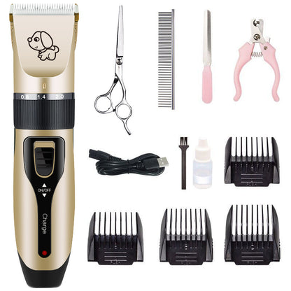 C6 Steel Pet Grooming Shears – 4-Piece Trimming Set for Dogs & Cats