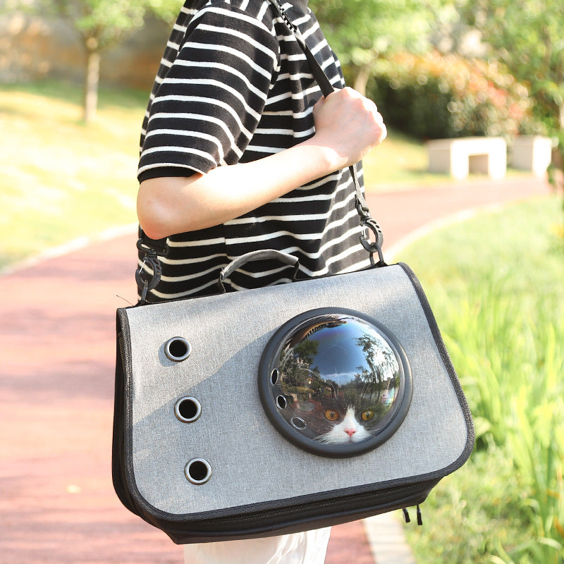 Foldable Cat Carrier Backpack With Ventilated Mesh