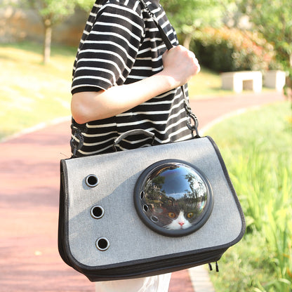 Foldable Cat Carrier Backpack With Ventilated Mesh