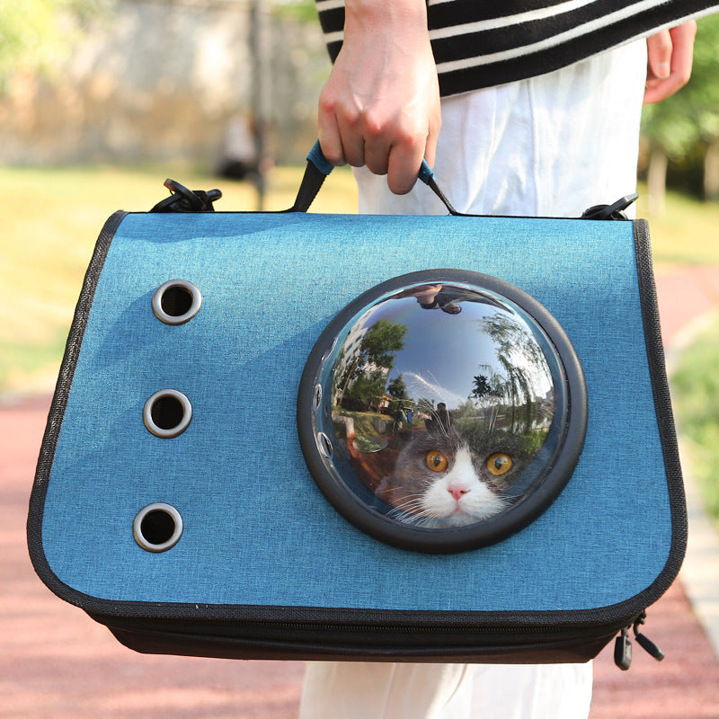 Foldable Cat Carrier Backpack With Ventilated Mesh