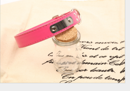 Personalized PU Dog Collar – Custom Name Pet ID