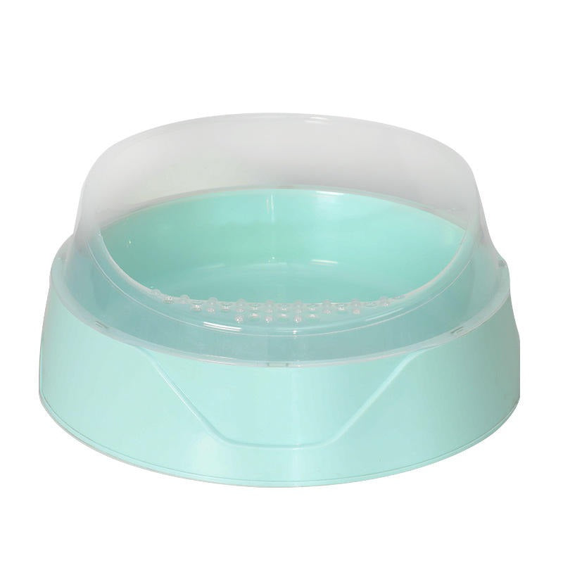 Semi-Enclosed Cat Litter Box with Scoop – Anti-Splash