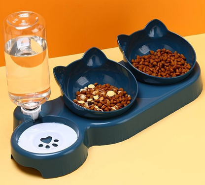 Automatic Cat Feeder Bowl With Water Dispenser