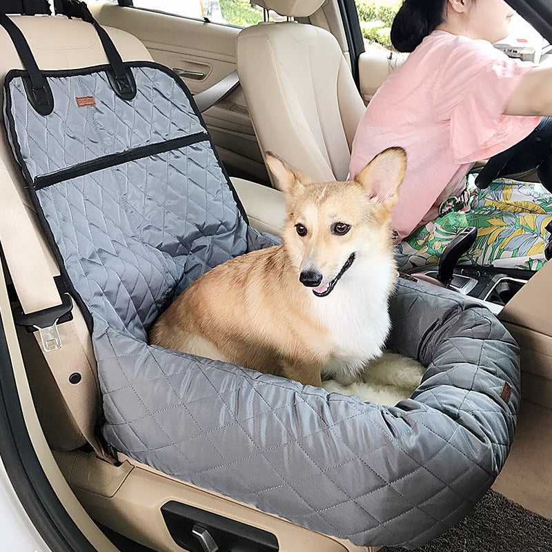 Water-Resistant Dog Car Bed With Thick Cushion