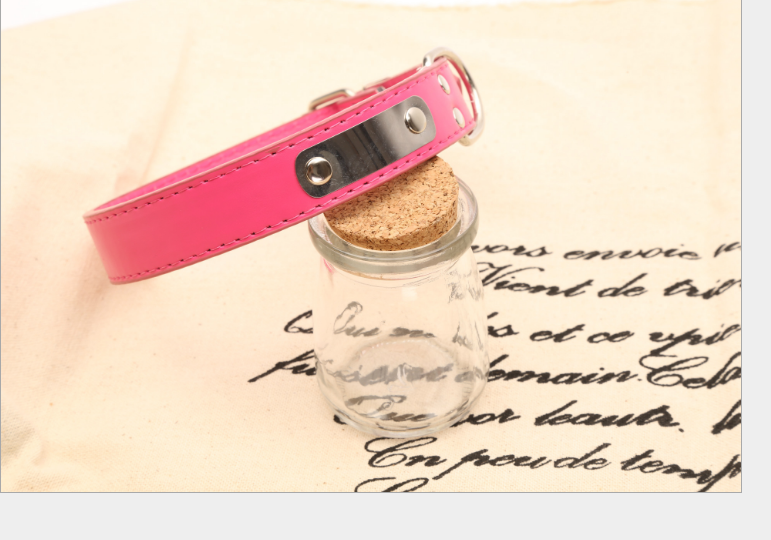 Personalized PU Dog Collar – Custom Name Pet ID
