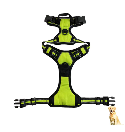 Reflective Nylon Dog Harness – Adjustable Chest & Back