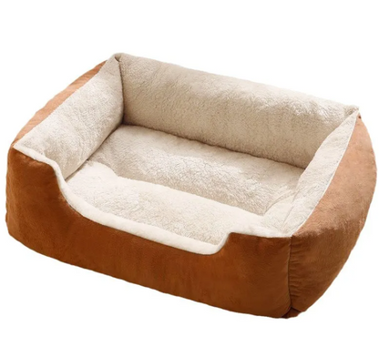 Cozy Cushioned Pet Bed for Cats and Dogs