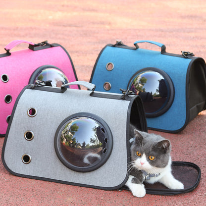 Foldable Cat Carrier Backpack With Ventilated Mesh