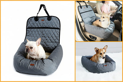 Water-Resistant Dog Car Bed With Thick Cushion