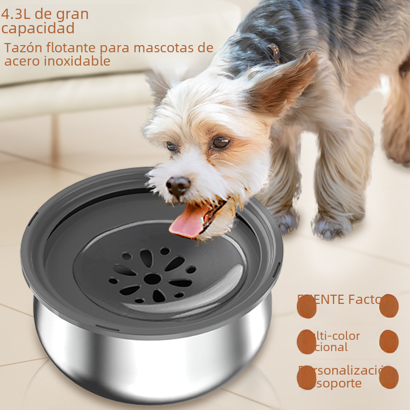 Stainless Steel Pet Water Bowl – Splash-Proof Design