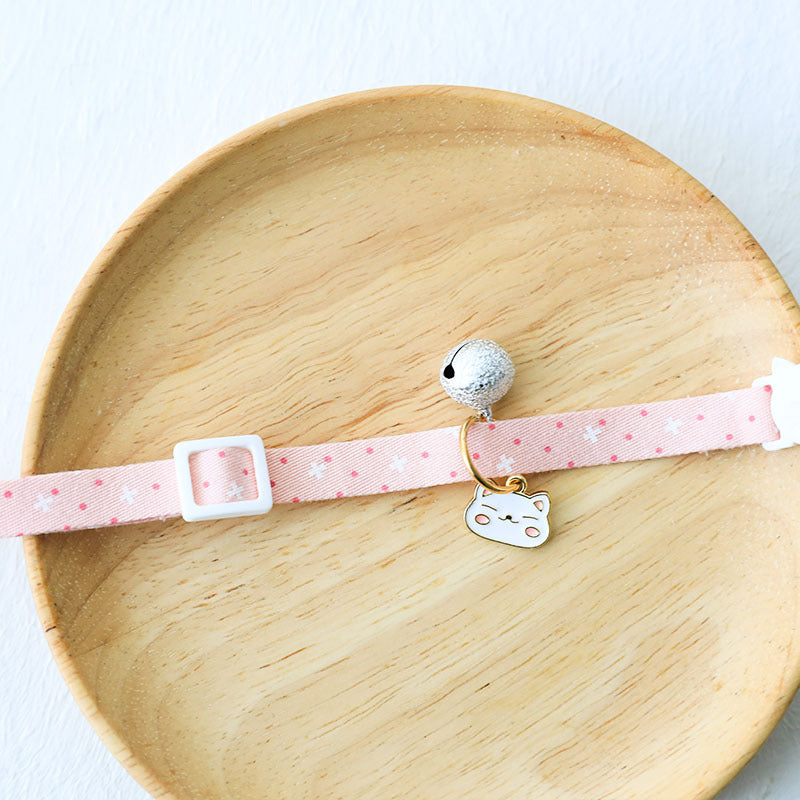 Adjustable Cat and Small Dog Collar with Silver Bell