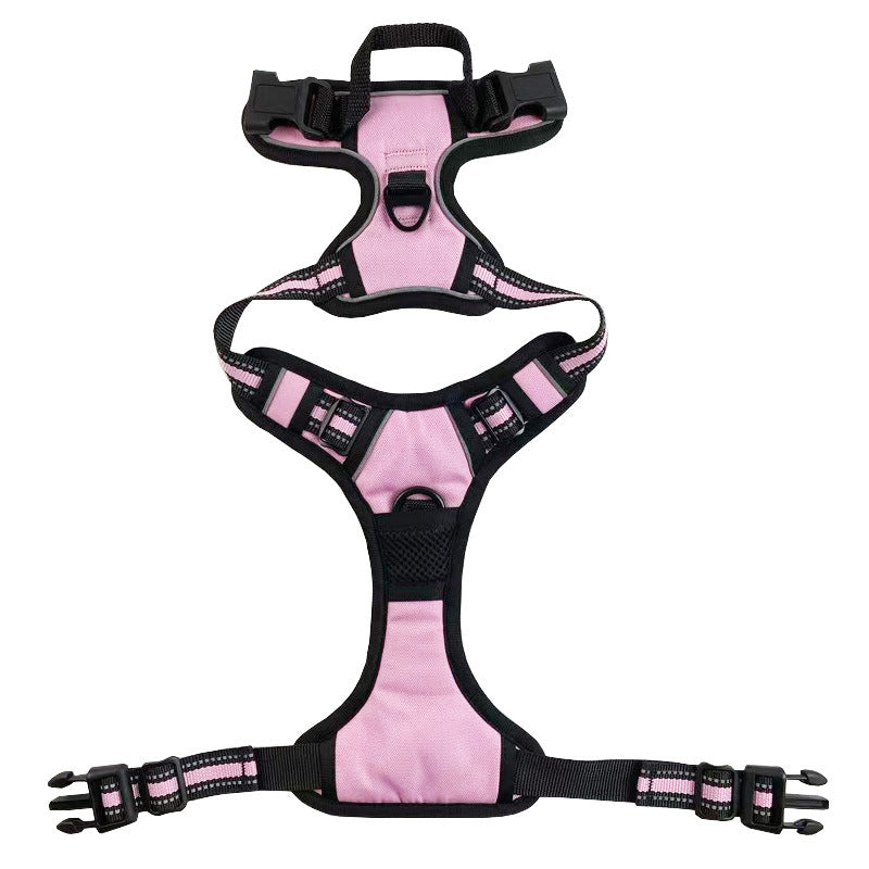 Reflective Nylon Dog Harness – Adjustable Chest & Back