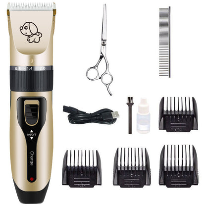 C6 Steel Pet Grooming Shears – 4-Piece Trimming Set for Dogs & Cats