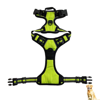 Reflective Nylon Dog Harness – Adjustable Chest & Back