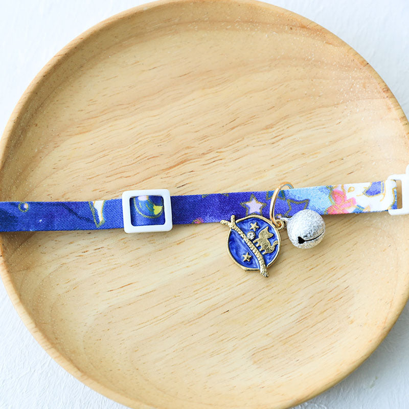 Adjustable Cat and Small Dog Collar with Silver Bell