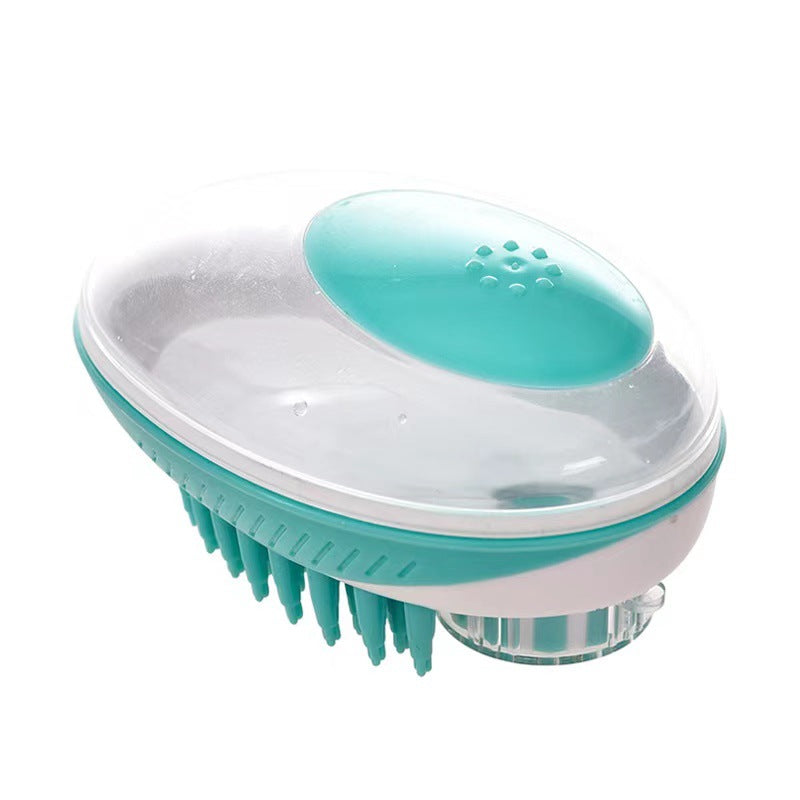 Silicone Pet Bath Brush – Massage and Shampoo Dispenser