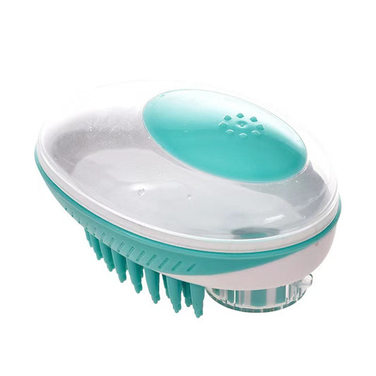 Silicone Pet Bath Brush – Massage and Shampoo Dispenser