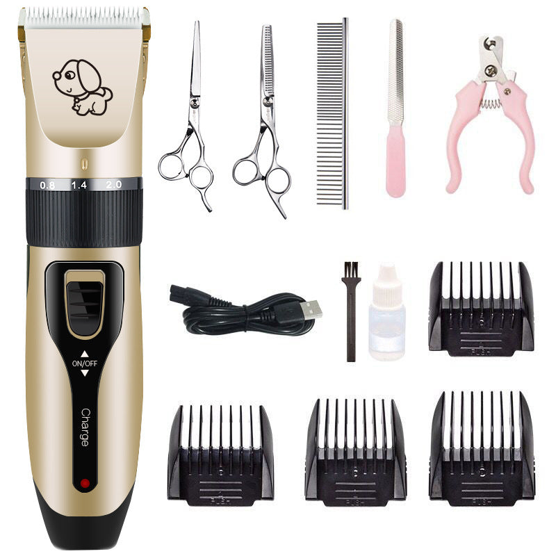 C6 Steel Pet Grooming Shears – 4-Piece Trimming Set for Dogs & Cats