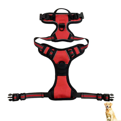 Reflective Nylon Dog Harness – Adjustable Chest & Back