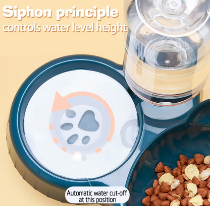 Automatic Cat Feeder Bowl With Water Dispenser