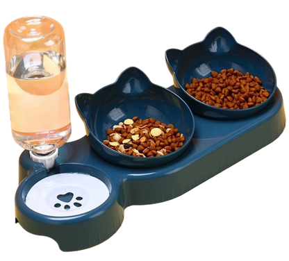 Automatic Cat Feeder Bowl With Water Dispenser