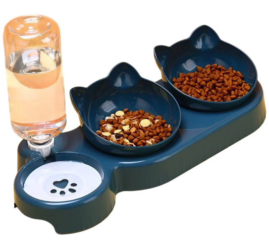 Automatic Cat Feeder Bowl With Water Dispenser