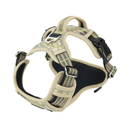 Waterproof Dog Harness With Reflective Straps & Handle