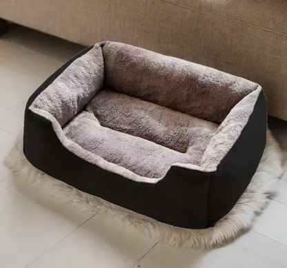 Cozy Cushioned Pet Bed for Cats and Dogs