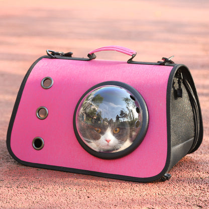 Foldable Cat Carrier Backpack With Ventilated Mesh