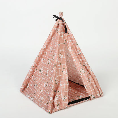 Portable Pet Tent House With Mesh – Indoor & Outdoor