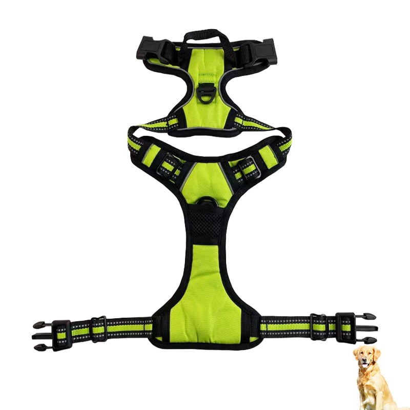 Reflective Nylon Dog Harness – Adjustable Chest & Back