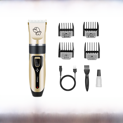 C6 Steel Pet Grooming Shears – 4-Piece Trimming Set for Dogs & Cats