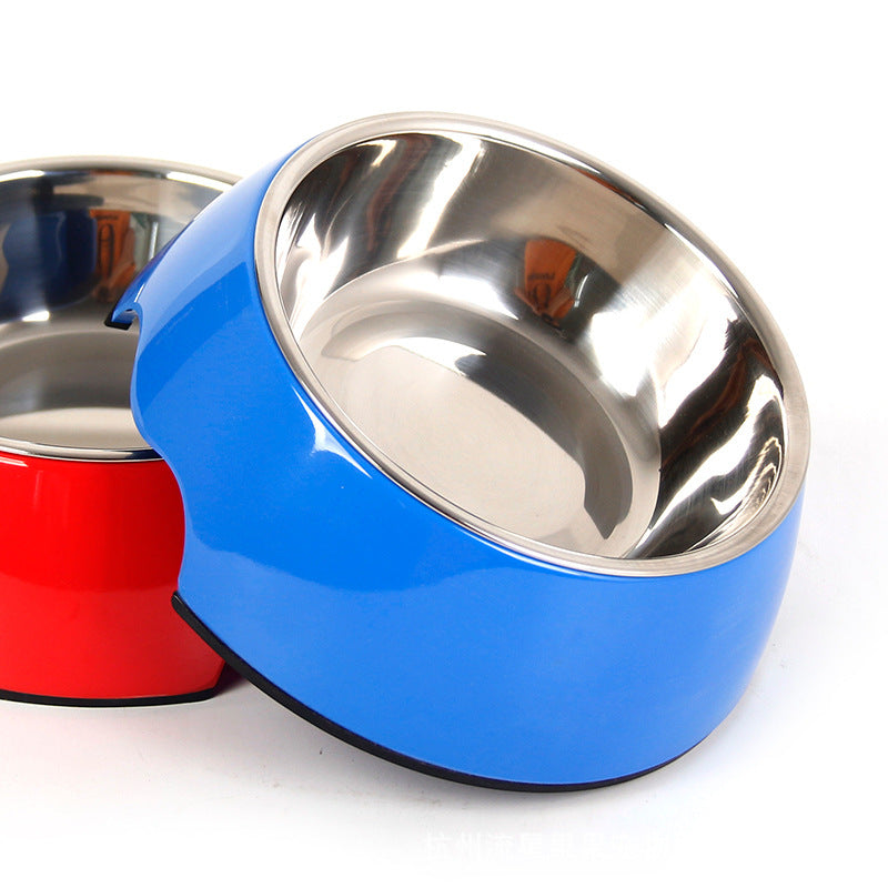 Non-Slip Stainless Steel Pet Bowl for Dogs and Cats