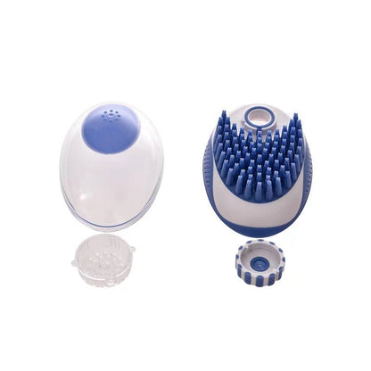 Silicone Pet Bath Brush – Massage and Shampoo Dispenser