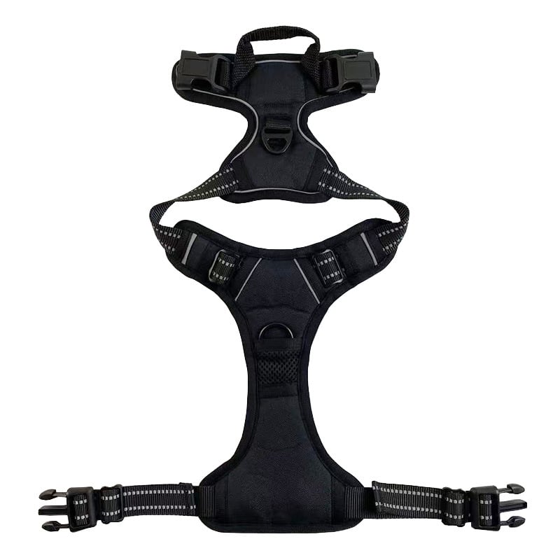 Reflective Nylon Dog Harness – Adjustable Chest & Back