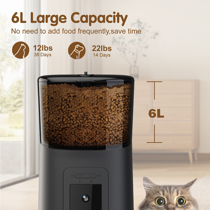 Smart Automatic Pet Feeder With 1080p Camera