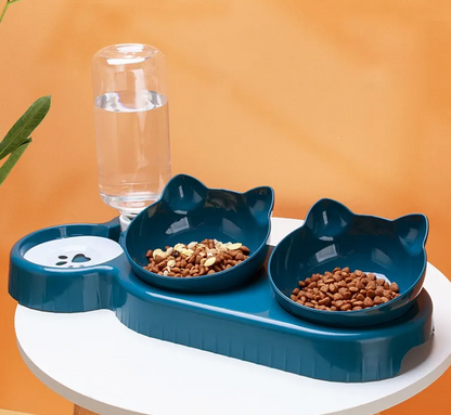 Automatic Cat Feeder Bowl With Water Dispenser