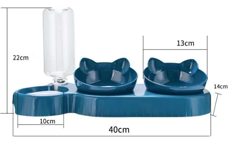 Automatic Cat Feeder Bowl With Water Dispenser