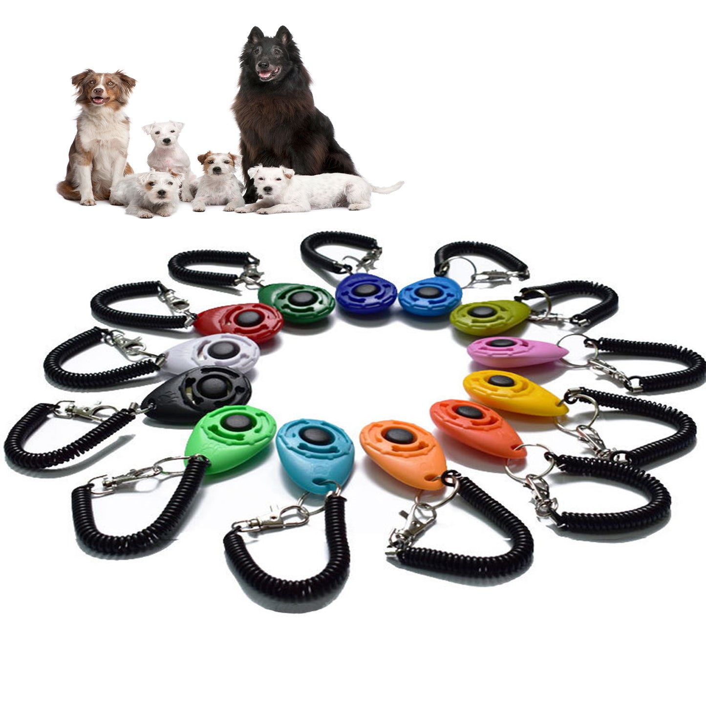 Adjustable Dog Training Clicker with Wrist Strap