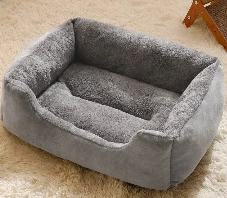 Cozy Cushioned Pet Bed for Cats and Dogs