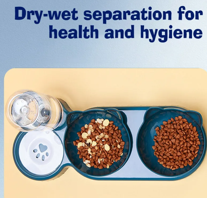 Automatic Cat Feeder Bowl With Water Dispenser
