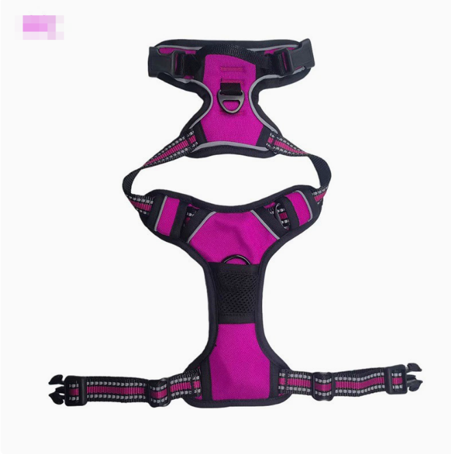 Reflective Nylon Dog Harness – Adjustable Chest & Back