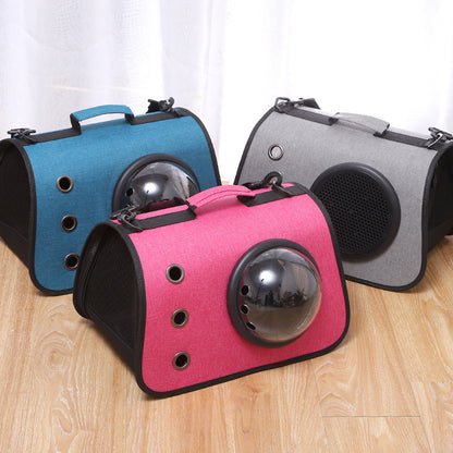 Foldable Cat Carrier Backpack With Ventilated Mesh