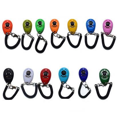 Adjustable Dog Training Clicker with Wrist Strap