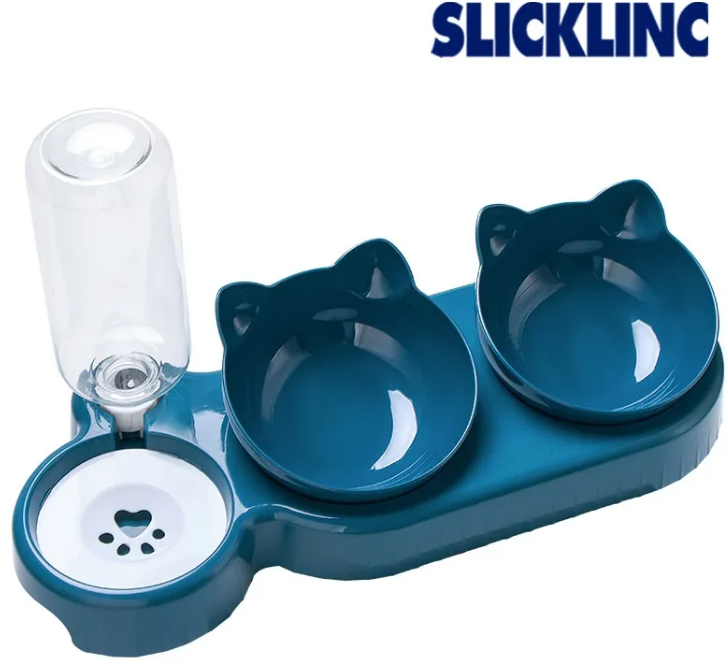 Automatic Cat Feeder Bowl With Water Dispenser