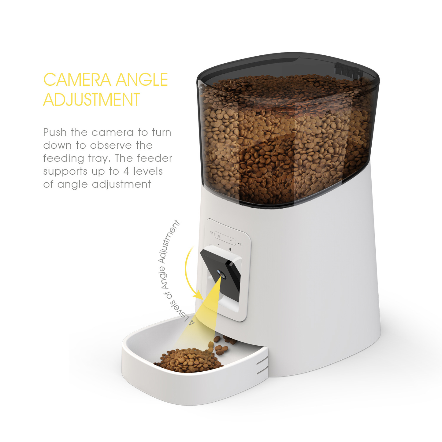 Smart Automatic Pet Feeder With 1080p Camera