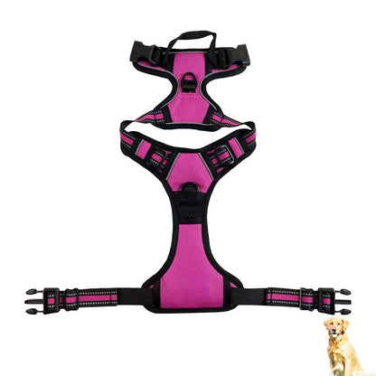Reflective Nylon Dog Harness – Adjustable Chest & Back