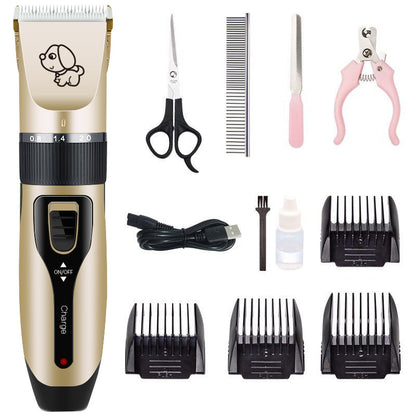 C6 Steel Pet Grooming Shears – 4-Piece Trimming Set for Dogs & Cats