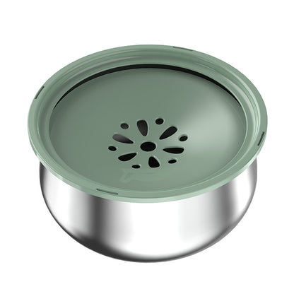 Stainless Steel Pet Water Bowl – Splash-Proof Design