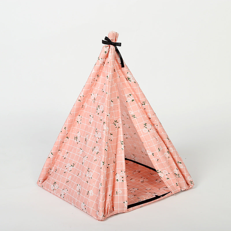 Portable Pet Tent House With Mesh – Indoor & Outdoor